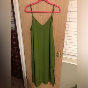 Green Slip Dress
